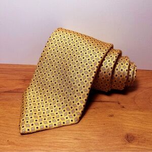 Lauren Ralph Lauren Elegant Light Orange Geometric Pattern Tie NWOT